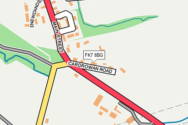FK7 8BG map - OS OpenMap – Local (Ordnance Survey) FK7 8BG map - OS OpenMap – Local (Ordnance Survey)