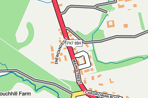 FK7 8BH map - OS OpenMap – Local (Ordnance Survey) FK7 8BH map - OS OpenMap – Local (Ordnance Survey)