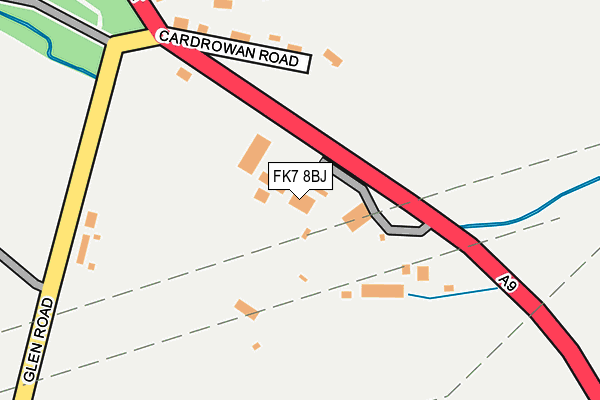 FK7 8BJ map - OS OpenMap – Local (Ordnance Survey) FK7 8BJ map - OS OpenMap – Local (Ordnance Survey)