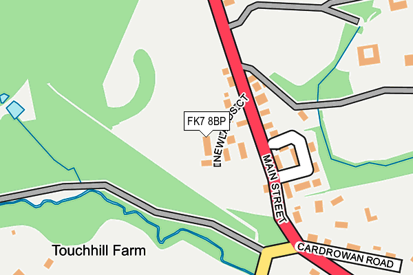 FK7 8BP map - OS OpenMap – Local (Ordnance Survey) FK7 8BP map - OS OpenMap – Local (Ordnance Survey)
