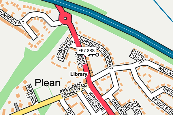 FK7 8BS map - OS OpenMap – Local (Ordnance Survey) FK7 8BS map - OS OpenMap – Local (Ordnance Survey)