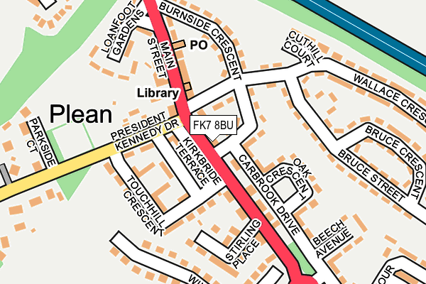 FK7 8BU map - OS OpenMap – Local (Ordnance Survey) FK7 8BU map - OS OpenMap – Local (Ordnance Survey)