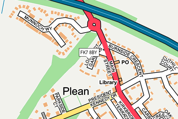 FK7 8BY map - OS OpenMap – Local (Ordnance Survey) FK7 8BY map - OS OpenMap – Local (Ordnance Survey)