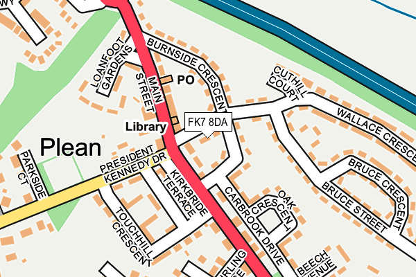 FK7 8DA map - OS OpenMap – Local (Ordnance Survey) FK7 8DA map - OS OpenMap – Local (Ordnance Survey)