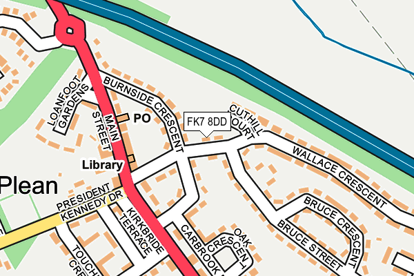 FK7 8DD map - OS OpenMap – Local (Ordnance Survey) FK7 8DD map - OS OpenMap – Local (Ordnance Survey)