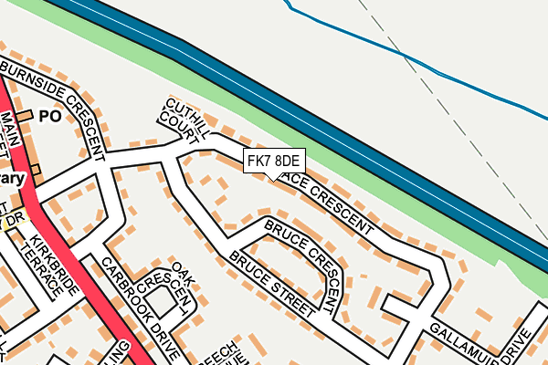 FK7 8DE map - OS OpenMap – Local (Ordnance Survey) FK7 8DE map - OS OpenMap – Local (Ordnance Survey)