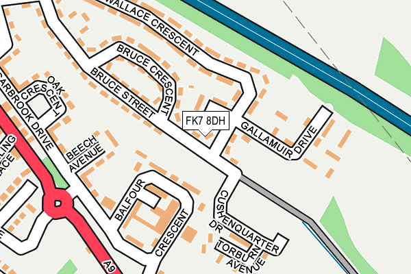 FK7 8DH map - OS OpenMap – Local (Ordnance Survey) FK7 8DH map - OS OpenMap – Local (Ordnance Survey)
