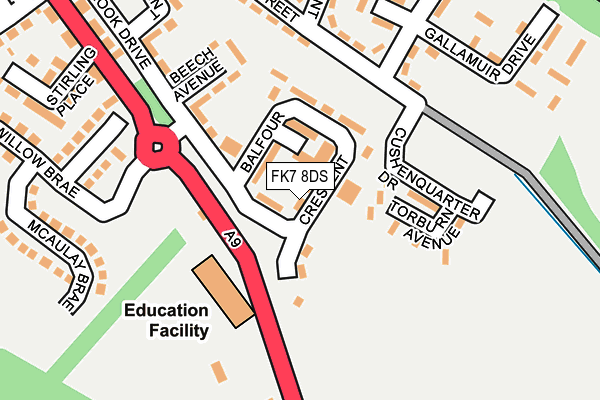 FK7 8DS map - OS OpenMap – Local (Ordnance Survey) FK7 8DS map - OS OpenMap – Local (Ordnance Survey)