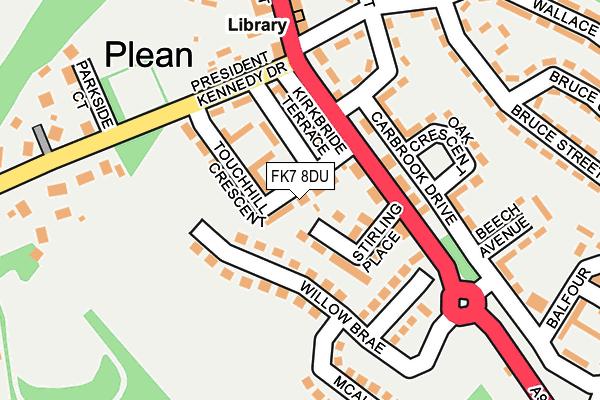 FK7 8DU map - OS OpenMap – Local (Ordnance Survey) FK7 8DU map - OS OpenMap – Local (Ordnance Survey)