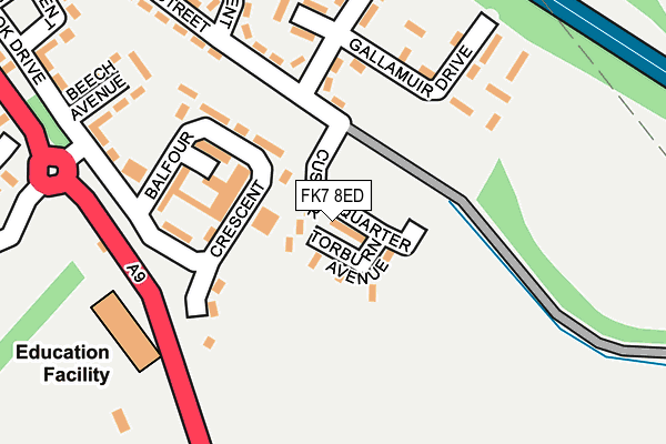 FK7 8ED map - OS OpenMap – Local (Ordnance Survey) FK7 8ED map - OS OpenMap – Local (Ordnance Survey)