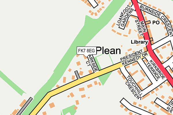 FK7 8EG map - OS OpenMap – Local (Ordnance Survey) FK7 8EG map - OS OpenMap – Local (Ordnance Survey)