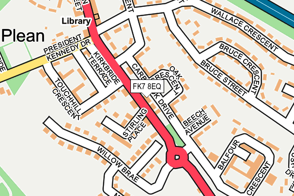 FK7 8EQ map - OS OpenMap – Local (Ordnance Survey) FK7 8EQ map - OS OpenMap – Local (Ordnance Survey)