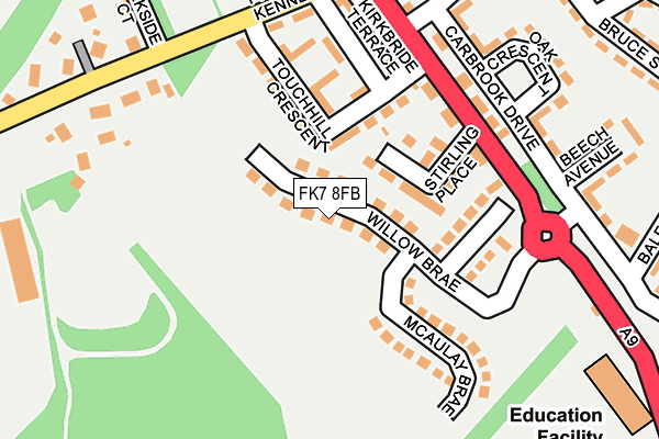 FK7 8FB map - OS OpenMap – Local (Ordnance Survey) FK7 8FB map - OS OpenMap – Local (Ordnance Survey)