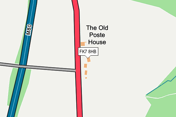 FK7 8HB map - OS OpenMap – Local (Ordnance Survey) FK7 8HB map - OS OpenMap – Local (Ordnance Survey)