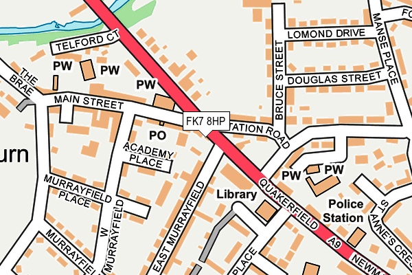 FK7 8HP map - OS OpenMap – Local (Ordnance Survey) FK7 8HP map - OS OpenMap – Local (Ordnance Survey)