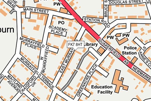 FK7 8HT map - OS OpenMap – Local (Ordnance Survey) FK7 8HT map - OS OpenMap – Local (Ordnance Survey)