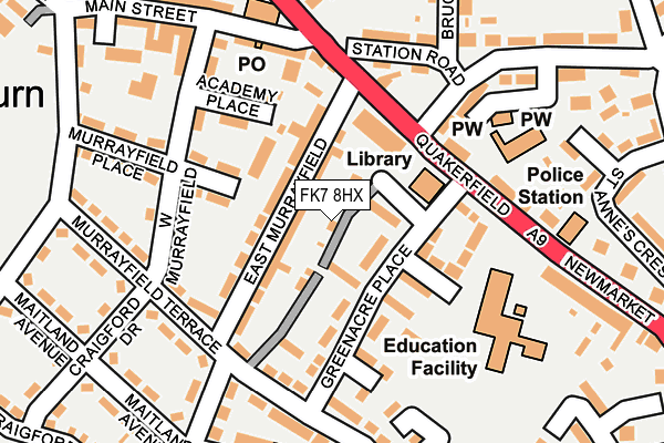 FK7 8HX map - OS OpenMap – Local (Ordnance Survey) FK7 8HX map - OS OpenMap – Local (Ordnance Survey)