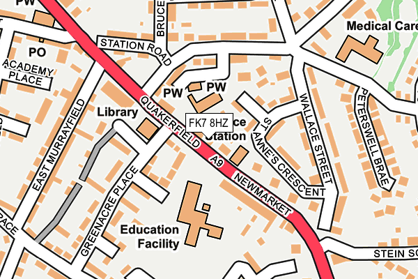 FK7 8HZ map - OS OpenMap – Local (Ordnance Survey) FK7 8HZ map - OS OpenMap – Local (Ordnance Survey)