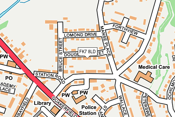FK7 8LD map - OS OpenMap – Local (Ordnance Survey)