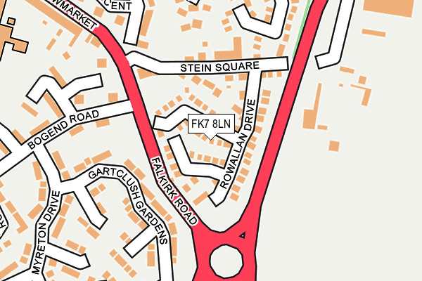 FK7 8LN map - OS OpenMap – Local (Ordnance Survey) FK7 8LN map - OS OpenMap – Local (Ordnance Survey)