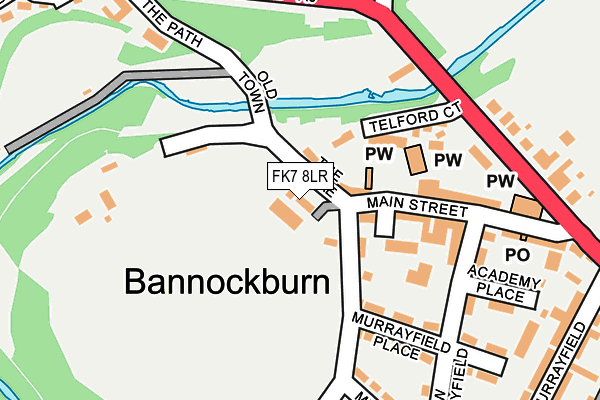 FK7 8LR map - OS OpenMap – Local (Ordnance Survey) FK7 8LR map - OS OpenMap – Local (Ordnance Survey)