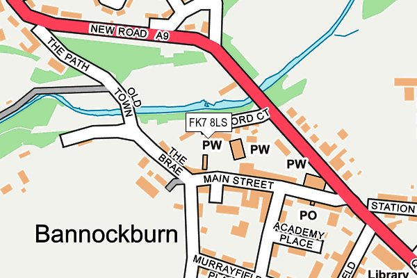 FK7 8LS map - OS OpenMap – Local (Ordnance Survey)