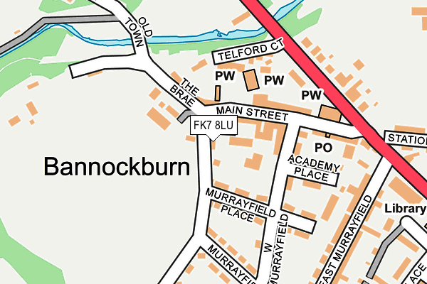 FK7 8LU map - OS OpenMap – Local (Ordnance Survey) FK7 8LU map - OS OpenMap – Local (Ordnance Survey)