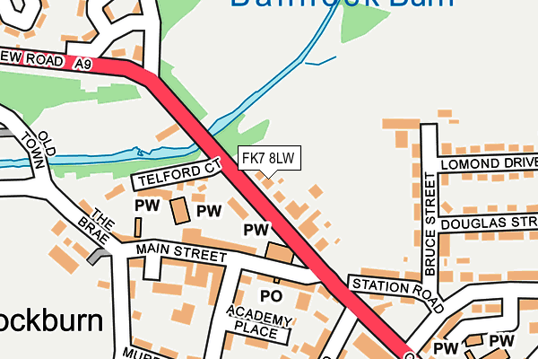 FK7 8LW map - OS OpenMap – Local (Ordnance Survey) FK7 8LW map - OS OpenMap – Local (Ordnance Survey)