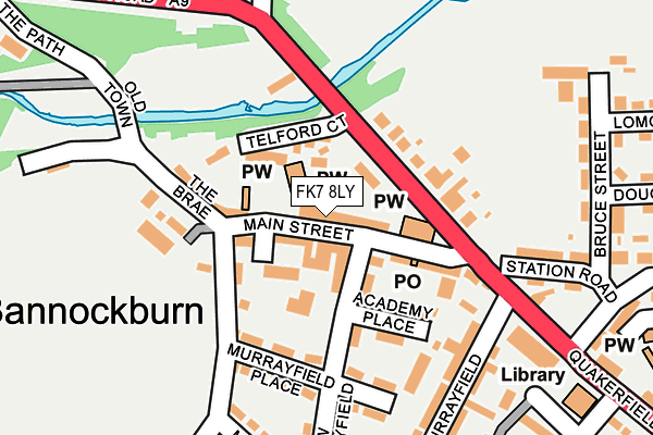 FK7 8LY map - OS OpenMap – Local (Ordnance Survey) FK7 8LY map - OS OpenMap – Local (Ordnance Survey)
