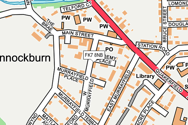 FK7 8NB map - OS OpenMap – Local (Ordnance Survey) FK7 8NB map - OS OpenMap – Local (Ordnance Survey)