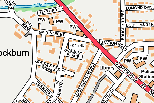 FK7 8ND map - OS OpenMap – Local (Ordnance Survey)