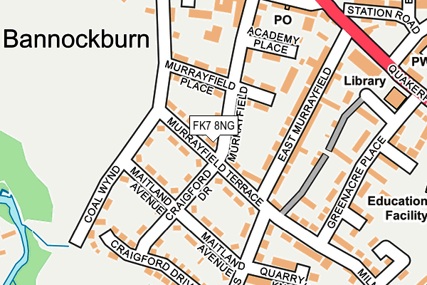 FK7 8NG map - OS OpenMap – Local (Ordnance Survey) FK7 8NG map - OS OpenMap – Local (Ordnance Survey)