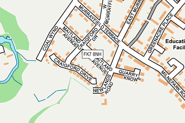 FK7 8NH map - OS OpenMap – Local (Ordnance Survey) FK7 8NH map - OS OpenMap – Local (Ordnance Survey)