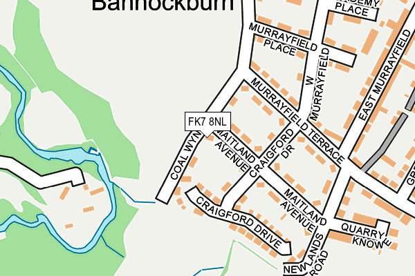 FK7 8NL map - OS OpenMap – Local (Ordnance Survey)