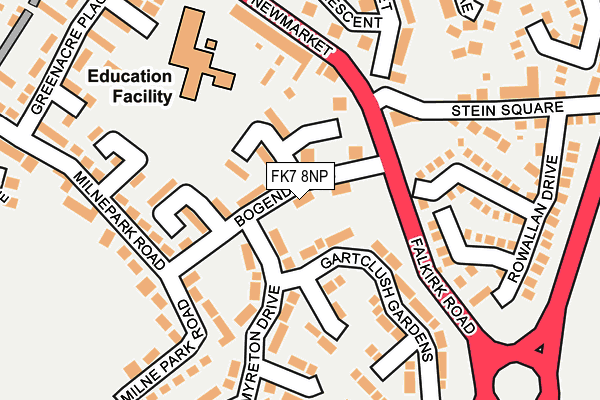 FK7 8NP map - OS OpenMap – Local (Ordnance Survey) FK7 8NP map - OS OpenMap – Local (Ordnance Survey)