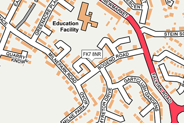 FK7 8NR map - OS OpenMap – Local (Ordnance Survey)