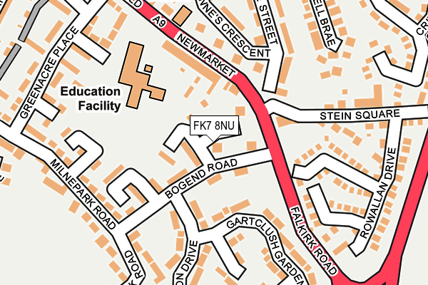 FK7 8NU map - OS OpenMap – Local (Ordnance Survey) FK7 8NU map - OS OpenMap – Local (Ordnance Survey)