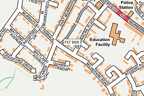 FK7 8NW map - OS OpenMap – Local (Ordnance Survey) FK7 8NW map - OS OpenMap – Local (Ordnance Survey)