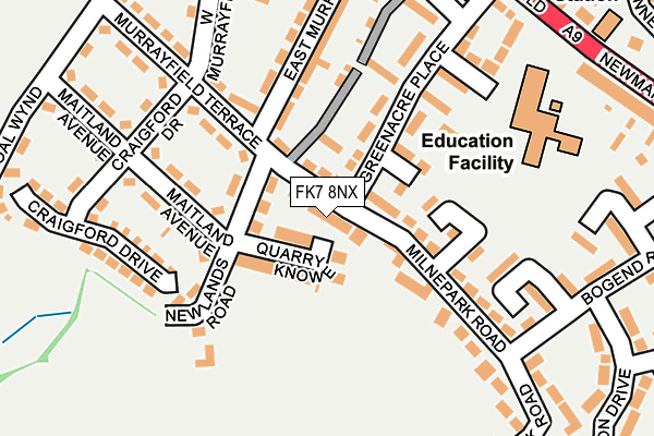 FK7 8NX map - OS OpenMap – Local (Ordnance Survey) FK7 8NX map - OS OpenMap – Local (Ordnance Survey)