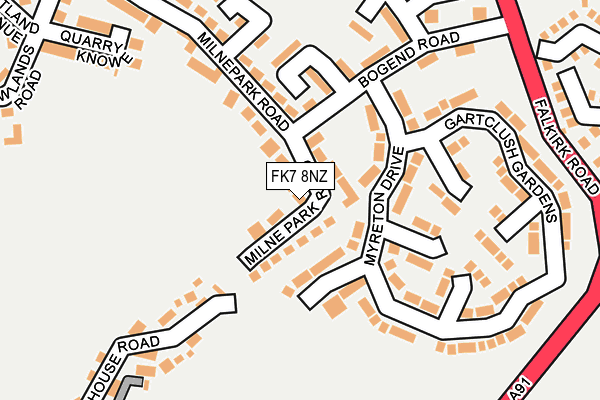 FK7 8NZ map - OS OpenMap – Local (Ordnance Survey) FK7 8NZ map - OS OpenMap – Local (Ordnance Survey)