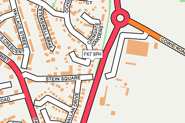 FK7 8PH map - OS OpenMap – Local (Ordnance Survey) FK7 8PH map - OS OpenMap – Local (Ordnance Survey)