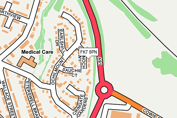 FK7 8PN map - OS OpenMap – Local (Ordnance Survey) FK7 8PN map - OS OpenMap – Local (Ordnance Survey)