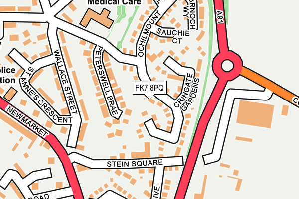 FK7 8PQ map - OS OpenMap – Local (Ordnance Survey) FK7 8PQ map - OS OpenMap – Local (Ordnance Survey)