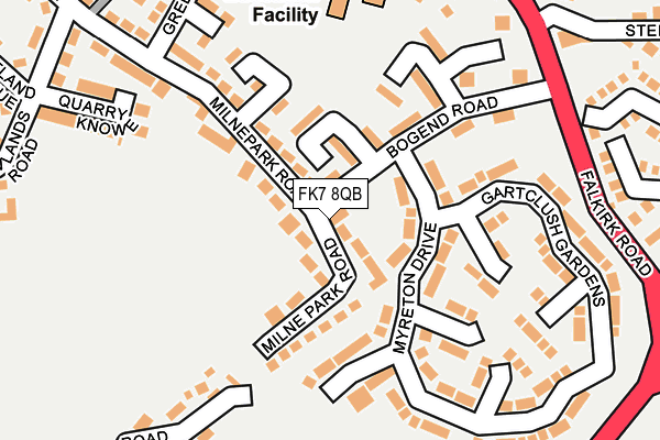 FK7 8QB map - OS OpenMap – Local (Ordnance Survey) FK7 8QB map - OS OpenMap – Local (Ordnance Survey)