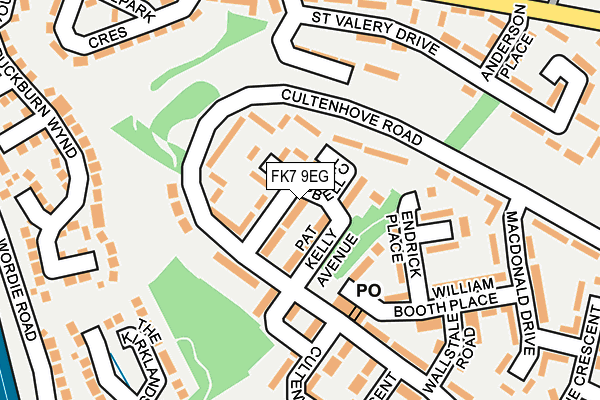 FK7 9EG map - OS OpenMap – Local (Ordnance Survey) FK7 9EG map - OS OpenMap – Local (Ordnance Survey)