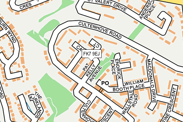 FK7 9EJ map - OS OpenMap – Local (Ordnance Survey) FK7 9EJ map - OS OpenMap – Local (Ordnance Survey)