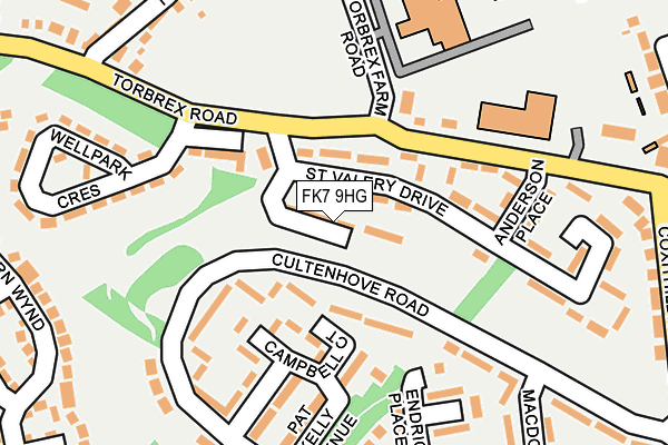 FK7 9HG map - OS OpenMap – Local (Ordnance Survey) FK7 9HG map - OS OpenMap – Local (Ordnance Survey)