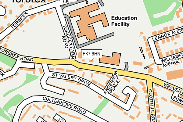FK7 9HN map - OS OpenMap – Local (Ordnance Survey) FK7 9HN map - OS OpenMap – Local (Ordnance Survey)