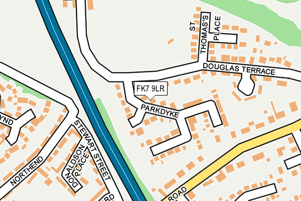 FK7 9LR map - OS OpenMap – Local (Ordnance Survey) FK7 9LR map - OS OpenMap – Local (Ordnance Survey)