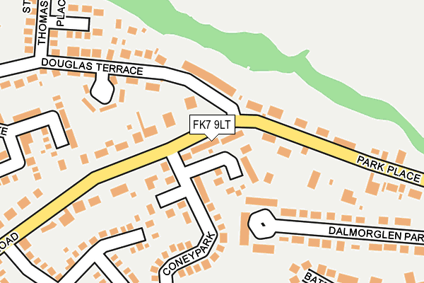 FK7 9LT map - OS OpenMap – Local (Ordnance Survey) FK7 9LT map - OS OpenMap – Local (Ordnance Survey)